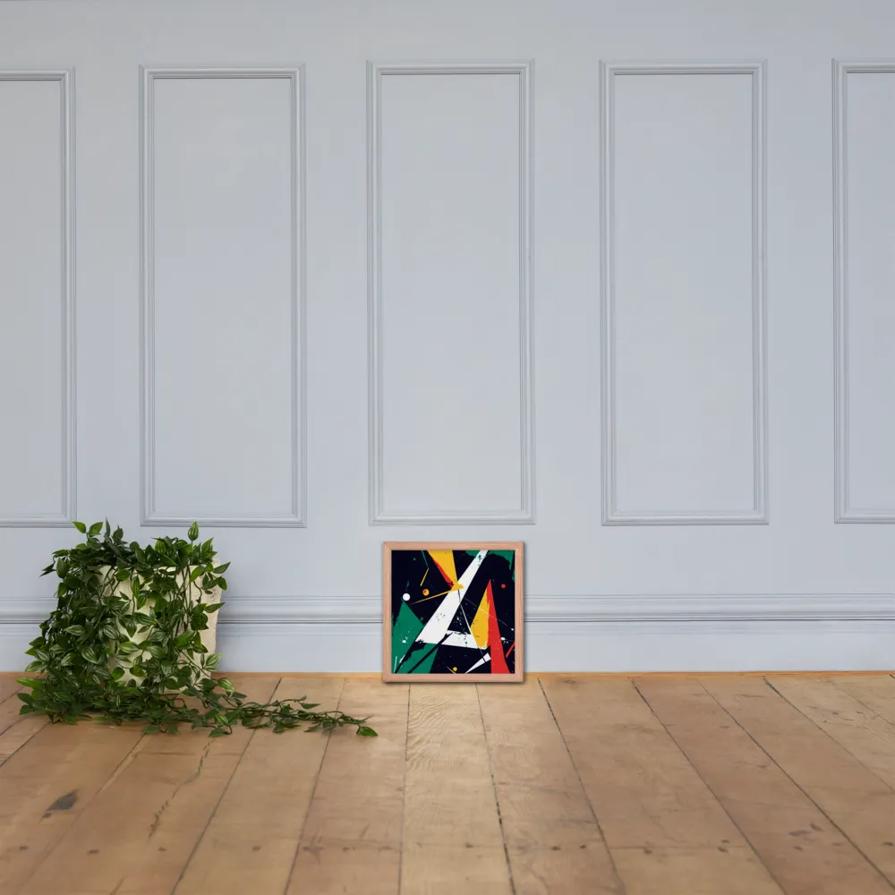 Dynamic Geometries | Poster with Red oak Frame | 12″×12″