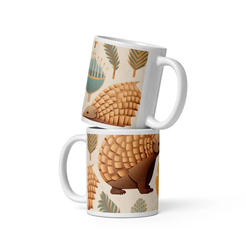 Pangolins in a Whimsical Habitat | Mugs | Multiple Sizes & Colors