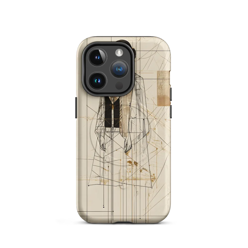 Elegance in Lines | Phone Case |  14 Pro | MagSafe® Tough Case | Matte