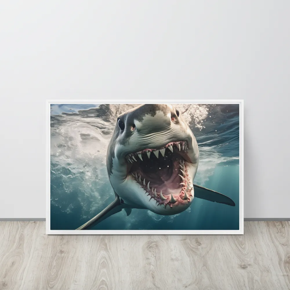 Fierce Majesty of the Ocean | Canvas with White Frame | 20″×30″