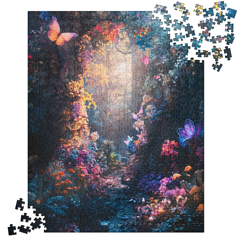 Enchanted Butterfly Forest | Jigsaw Puzzle | 520 pieces