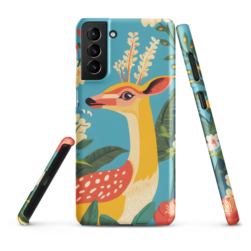 Serene Majesty: A Vibrant Deer Amidst Flora