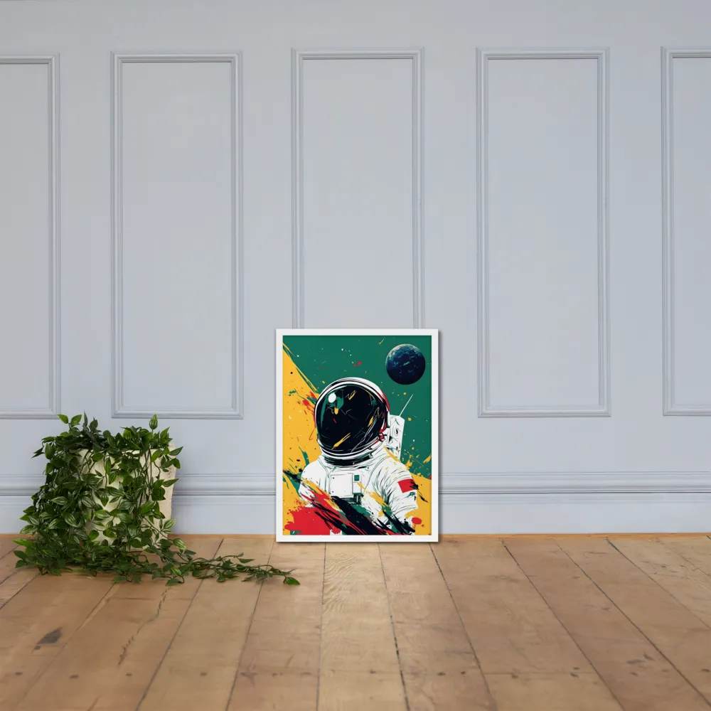 Galactic Explorer: A Modern Odyssey | Poster with White Frame | 18″×24″