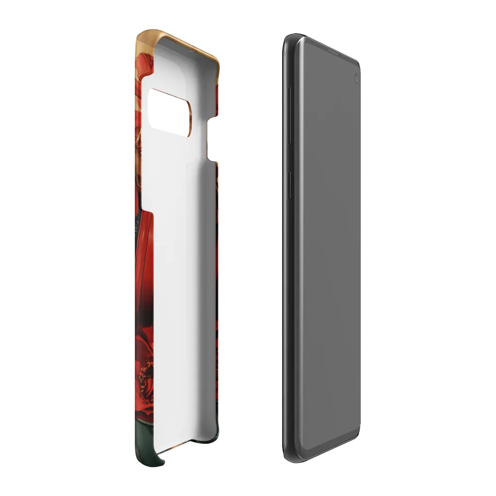 Defiant Portrait in a Floral Realm | Phone Case |  S10 Plus | Snap Case | Matte