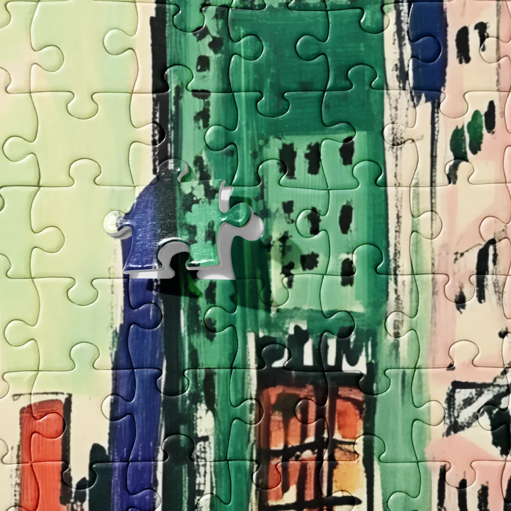 Urban Vibrance: A City in Motion | Jigsaw Puzzle | 252 pieces