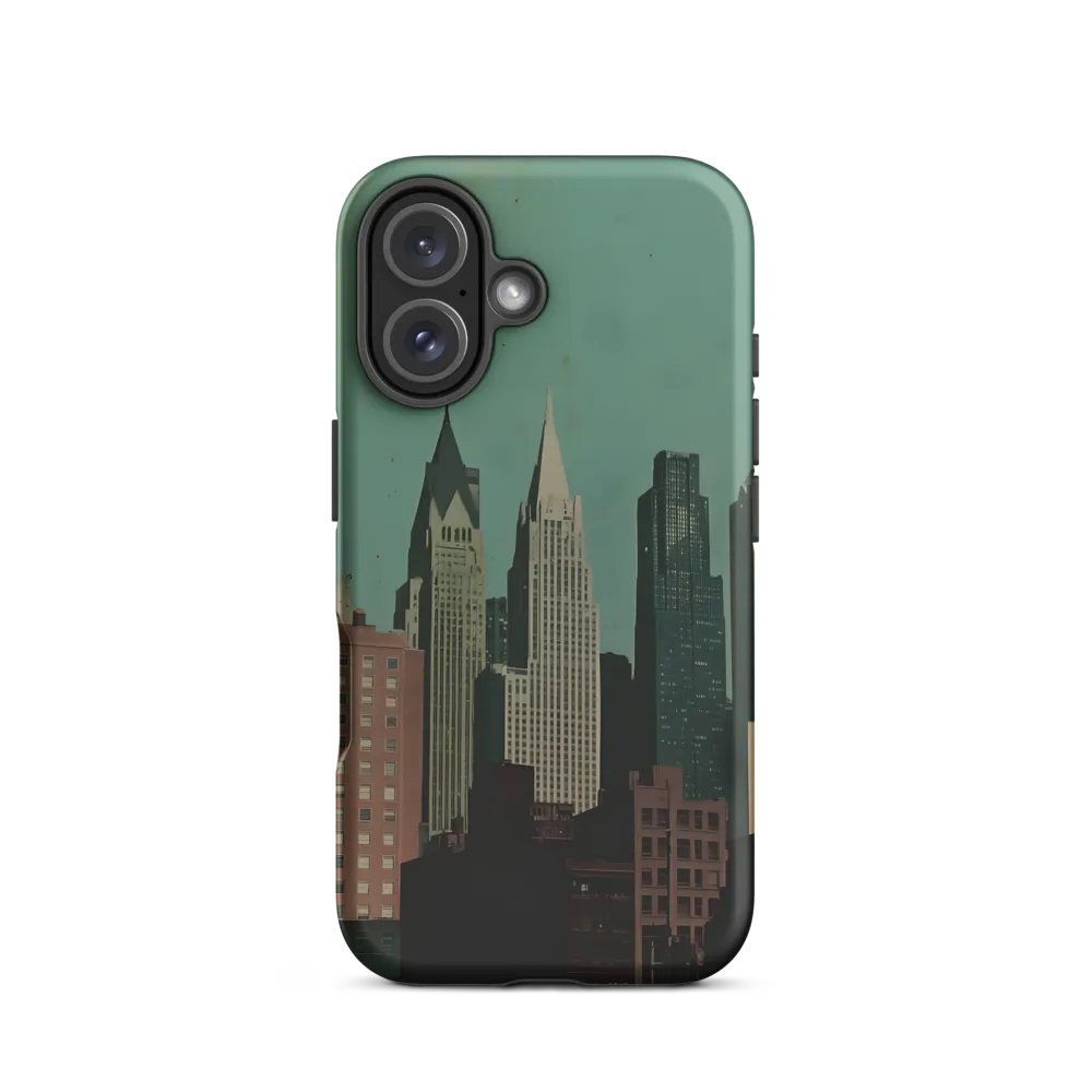 Urban Nostalgia: A Retro Cityscape | Phone Case