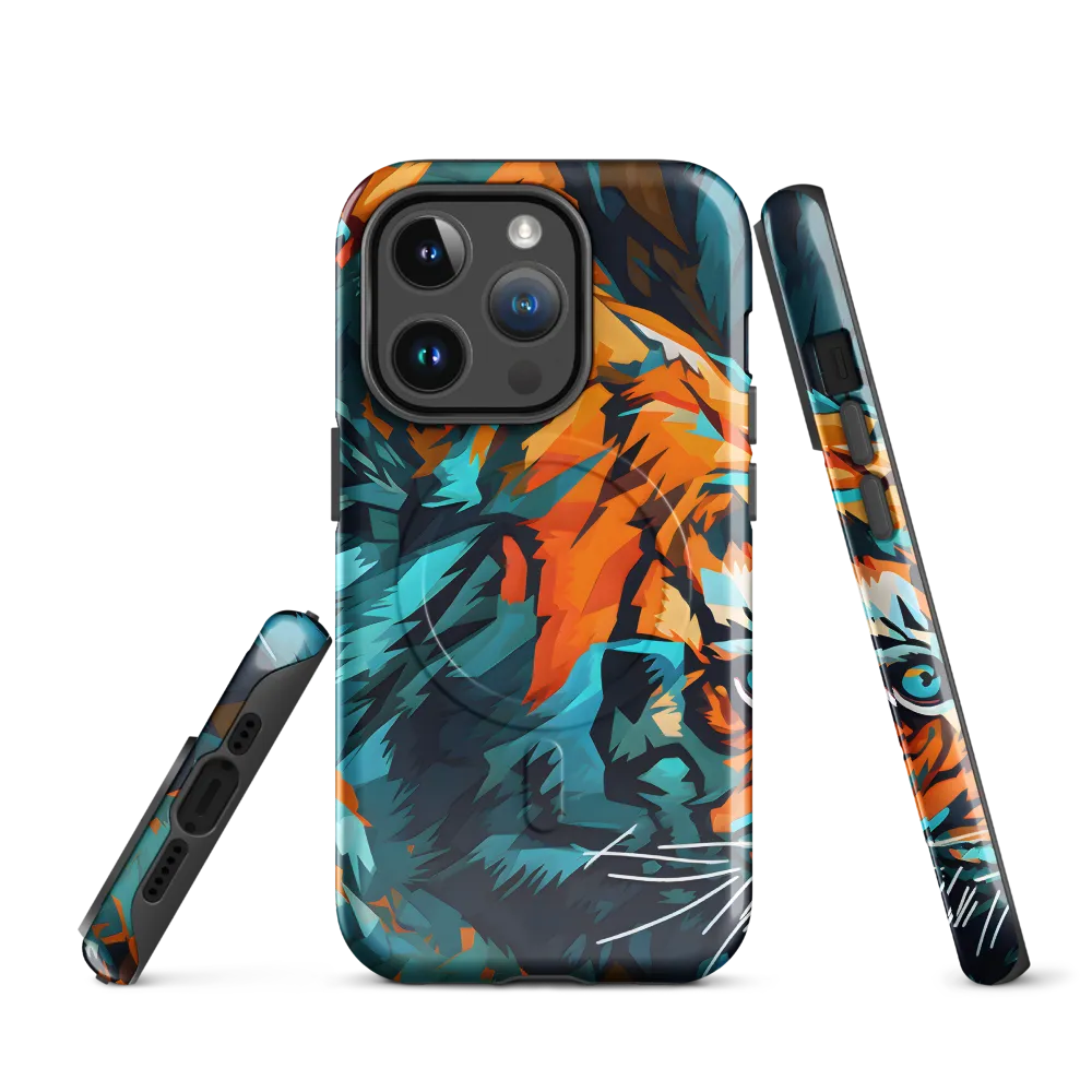 Dynamic Essence of the Tiger | Phone Case |  14 Pro | MagSafe® Tough Case | Glossy