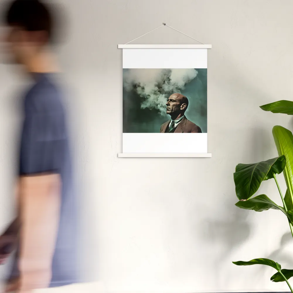 Clouded Thoughts | Poster With White Wood Hanger | 18″×24″
