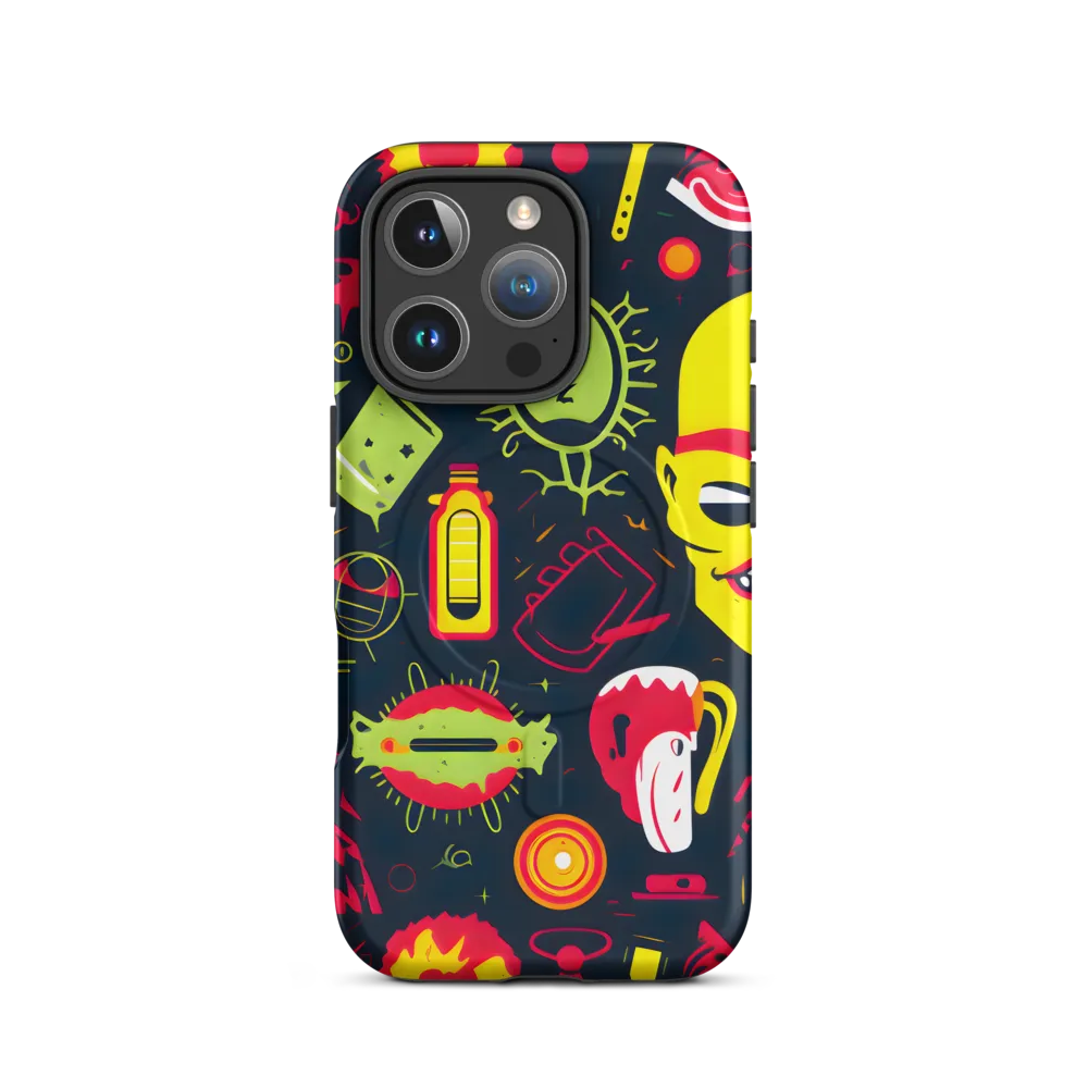 Neon Revelry: A Quirky Exploration of Modern Pop Art