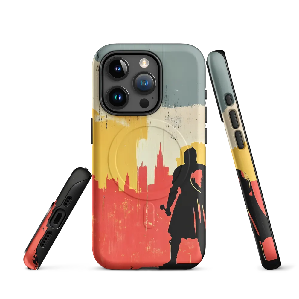 Hero in the Urban Dawn | Phone Case |  15 Pro | MagSafe® Tough Case | Matte