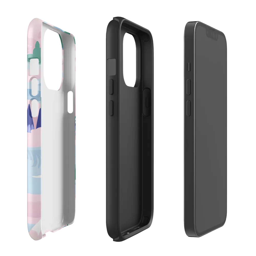 Whimsical Reflections: A Journey Through Landscapes | Phone Case |  13 Pro | Tough Case | Matte