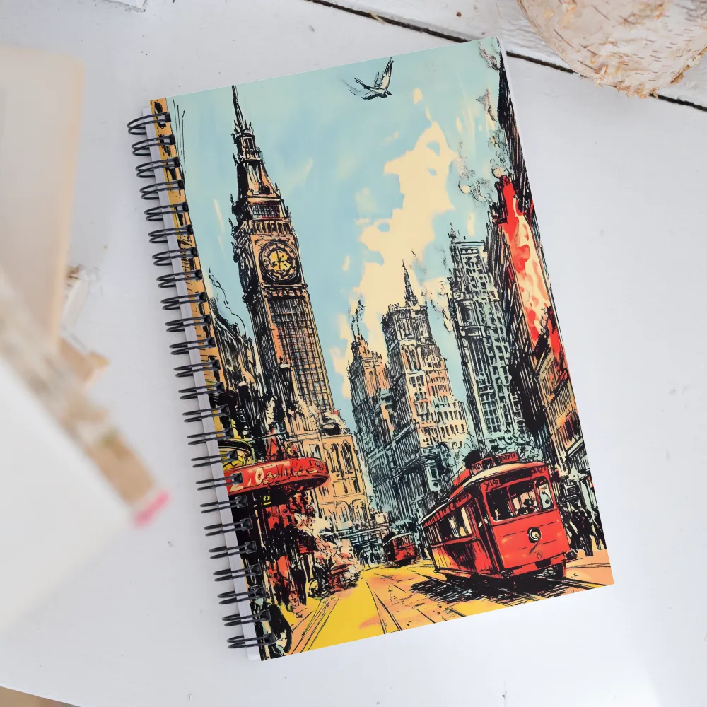 The Heartbeat of the City | Spiral Notebook