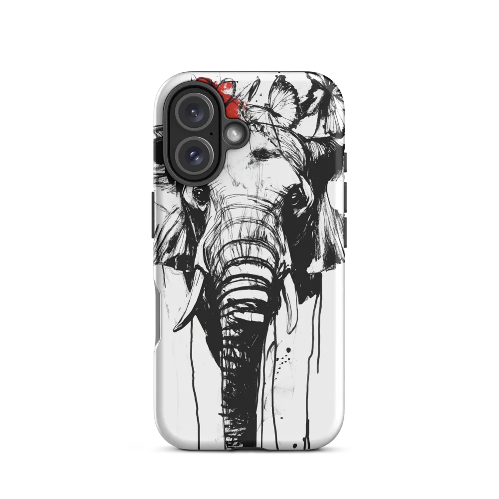 Whimsical Elegance: The Elephant's Adornments | Phone Case