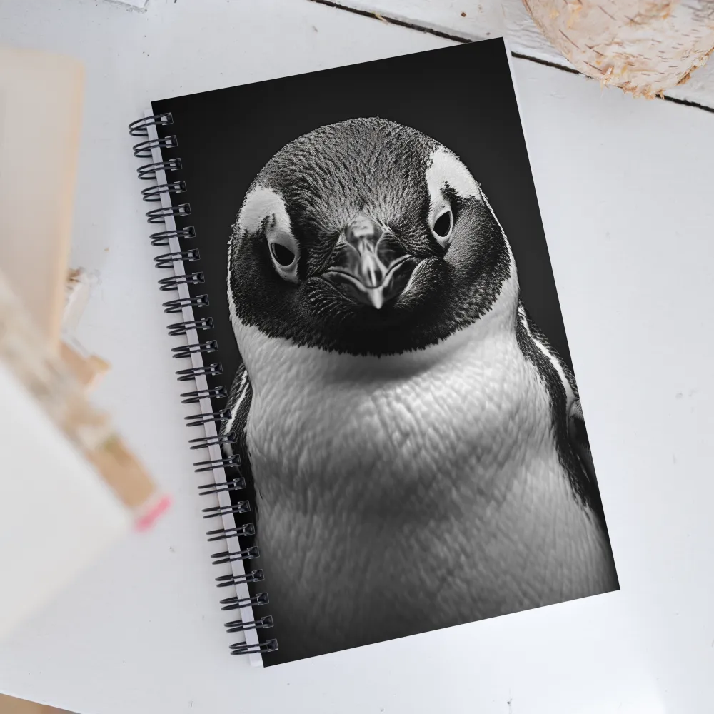 Majestic Penguin Portrait | Spiral Notebook