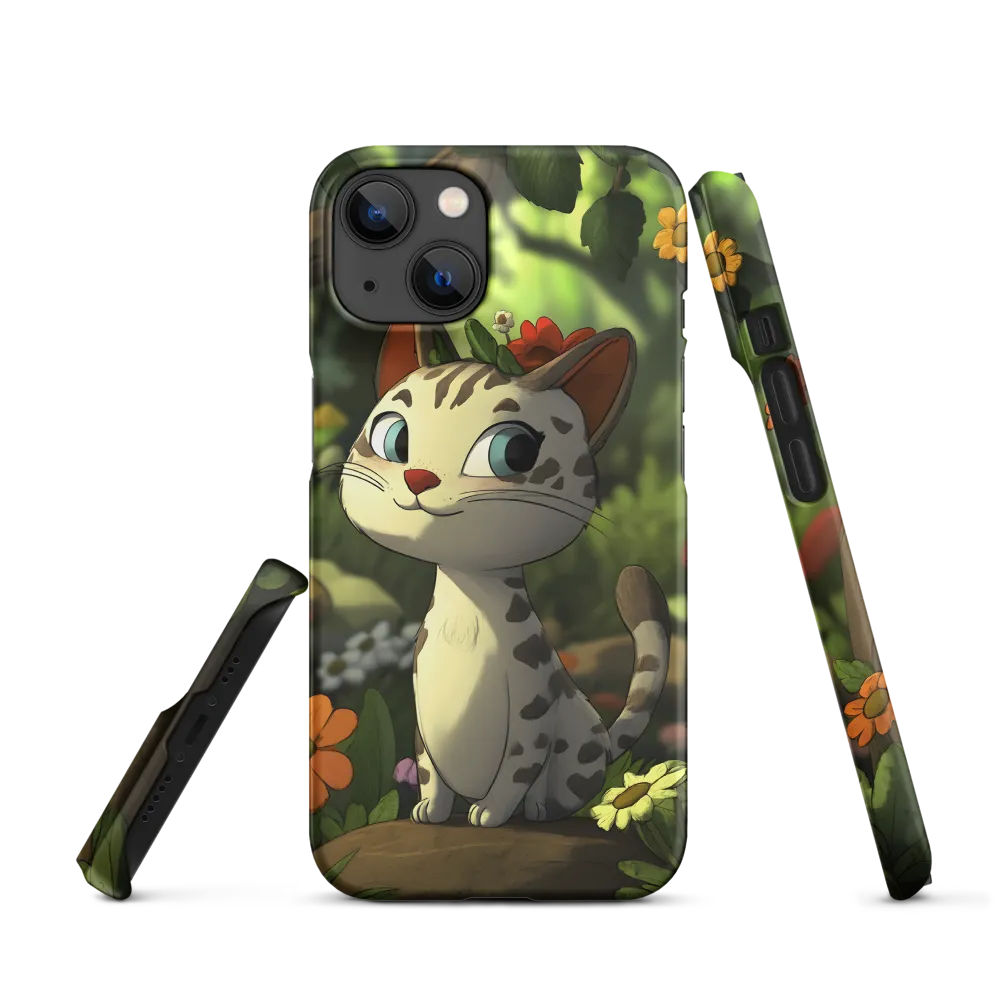 Whimsical Forest Cat | Phone Case |  14 | Snap Case | Matte
