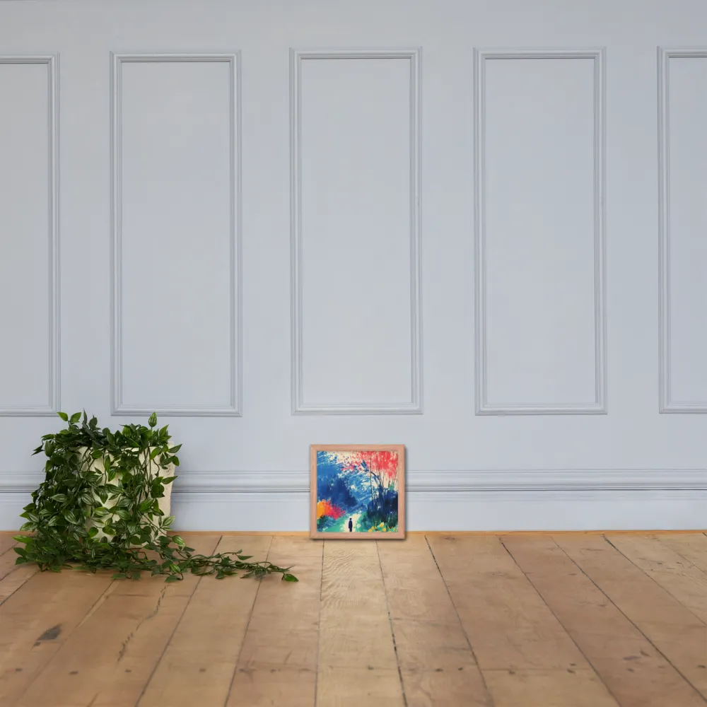 Whispers of Tranquility | Poster with Red oak Frame | 10″×10″