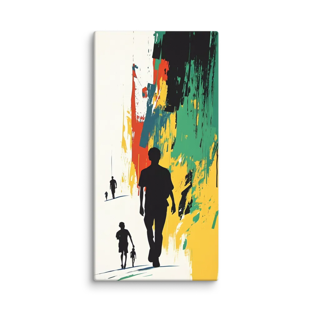 Journey of Silhouettes | Canvas | 24″×48″