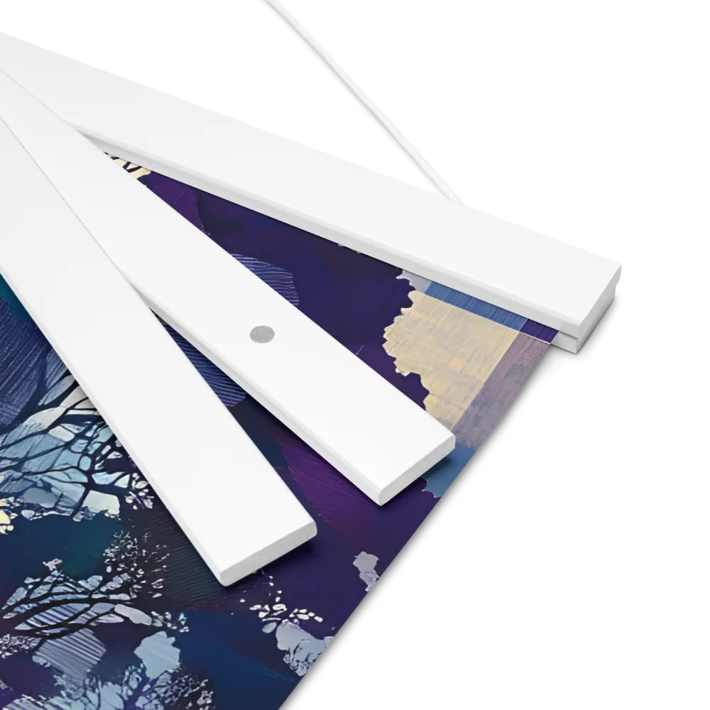 Tranquil Geometry: A Journey Through Color | Poster With White Wood Hanger | 16″×16″