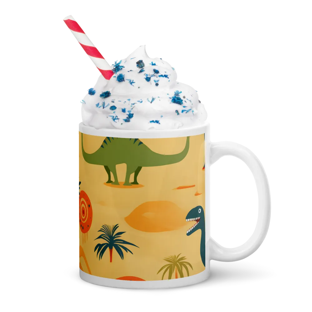 Dinosauria Delight: A Colorful Prehistoric Adventure | Mugs | Multiple Sizes & Colors