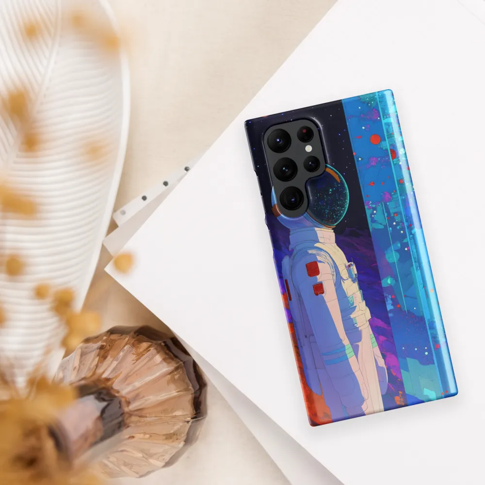 Cosmic Exploration: The Astronaut's Journey | Phone Case |  S22 Ultra | Snap Case | Glossy