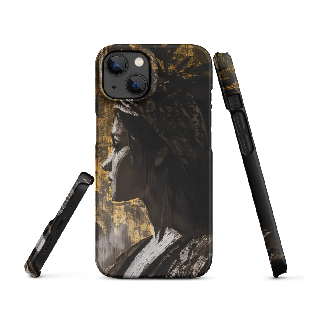 Golden Elegance: A Modern Profile Portrait