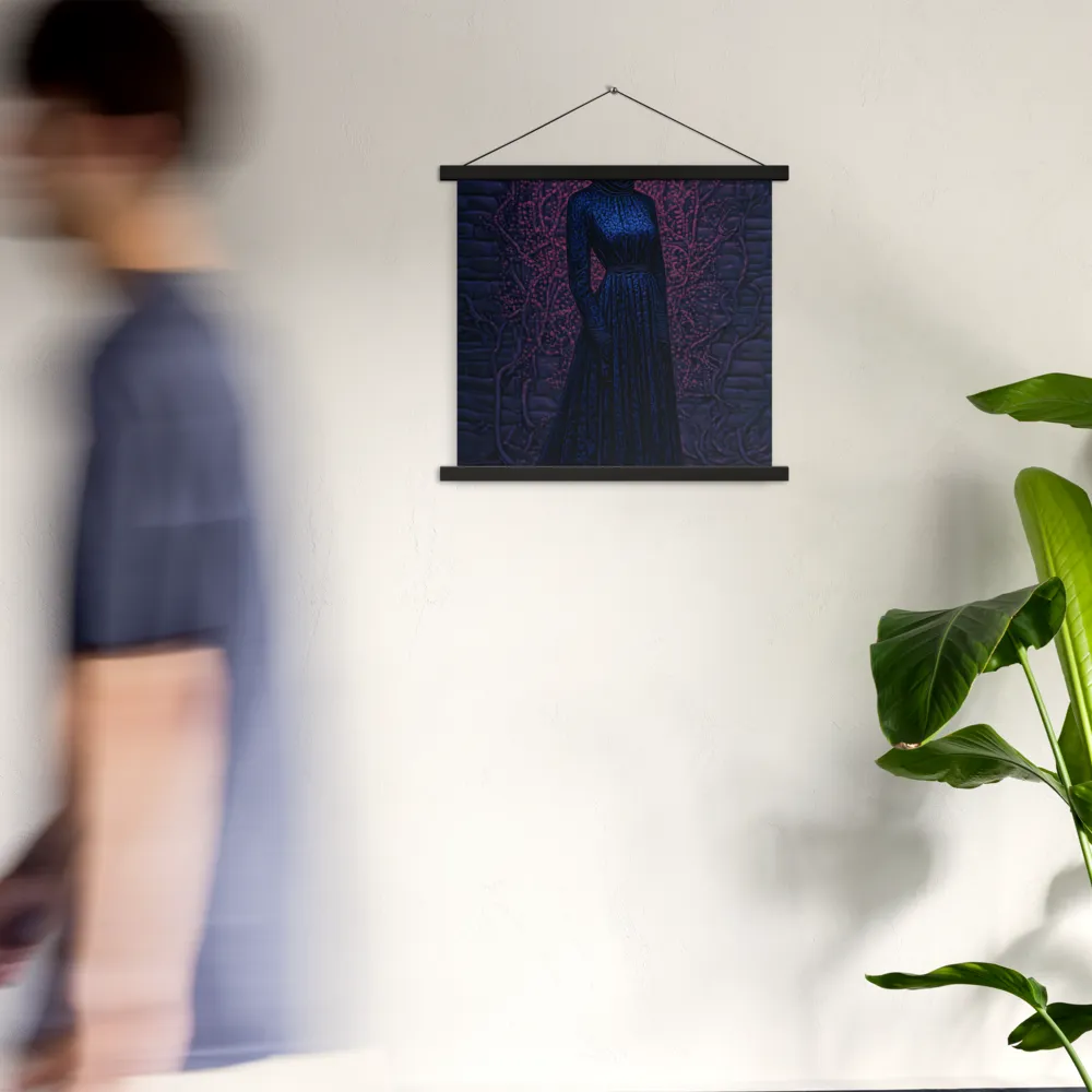 Veil of Enigma | Poster With Black Wood Hanger | 18″×18″