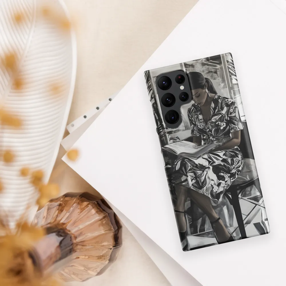 Serenity in Black and White | Phone Case |  S22 Ultra | Snap Case | Matte