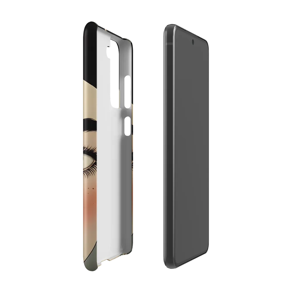 Serenity Captured: A Modern Portrait | Phone Case |  S21 FE | Snap Case | Matte