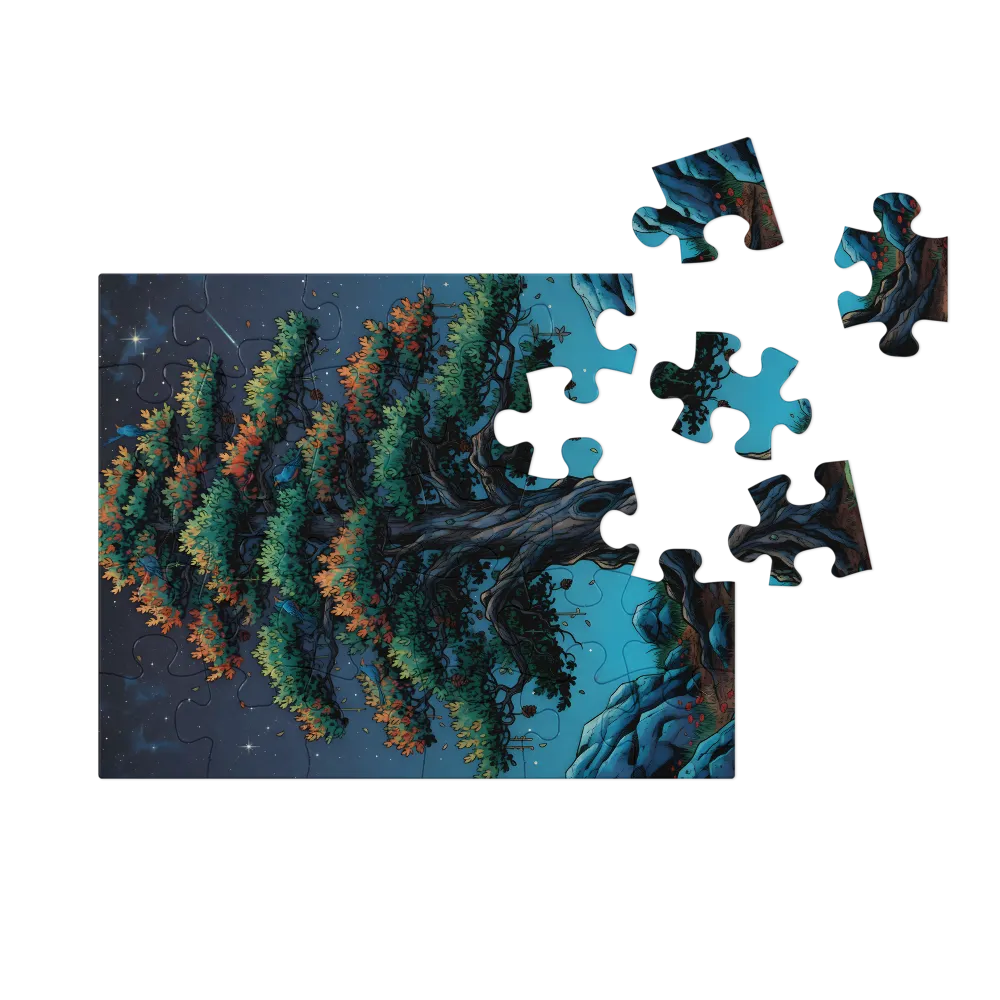 Starlit Pine 
 Jigsaw Puzzle in Tin Box