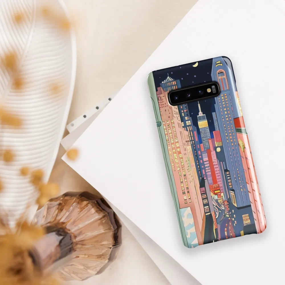 Urban Dreamscape: A Pop Art Night | Phone Case |  S10 Plus | Snap Case | Glossy