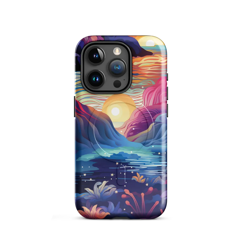 Tropical Dreamscape | Phone Case |  15 Pro | MagSafe® Tough Case | Glossy