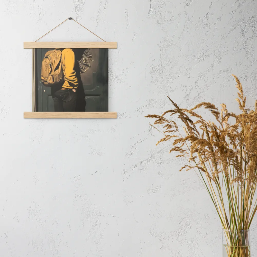 Silent Reflection | Poster With Oak Wood Hanger | 10″×10″