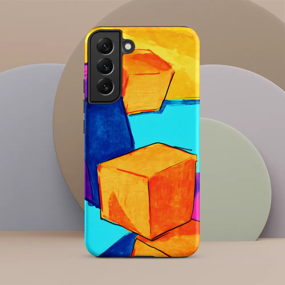 Playful Cubes in Vibrant Harmony