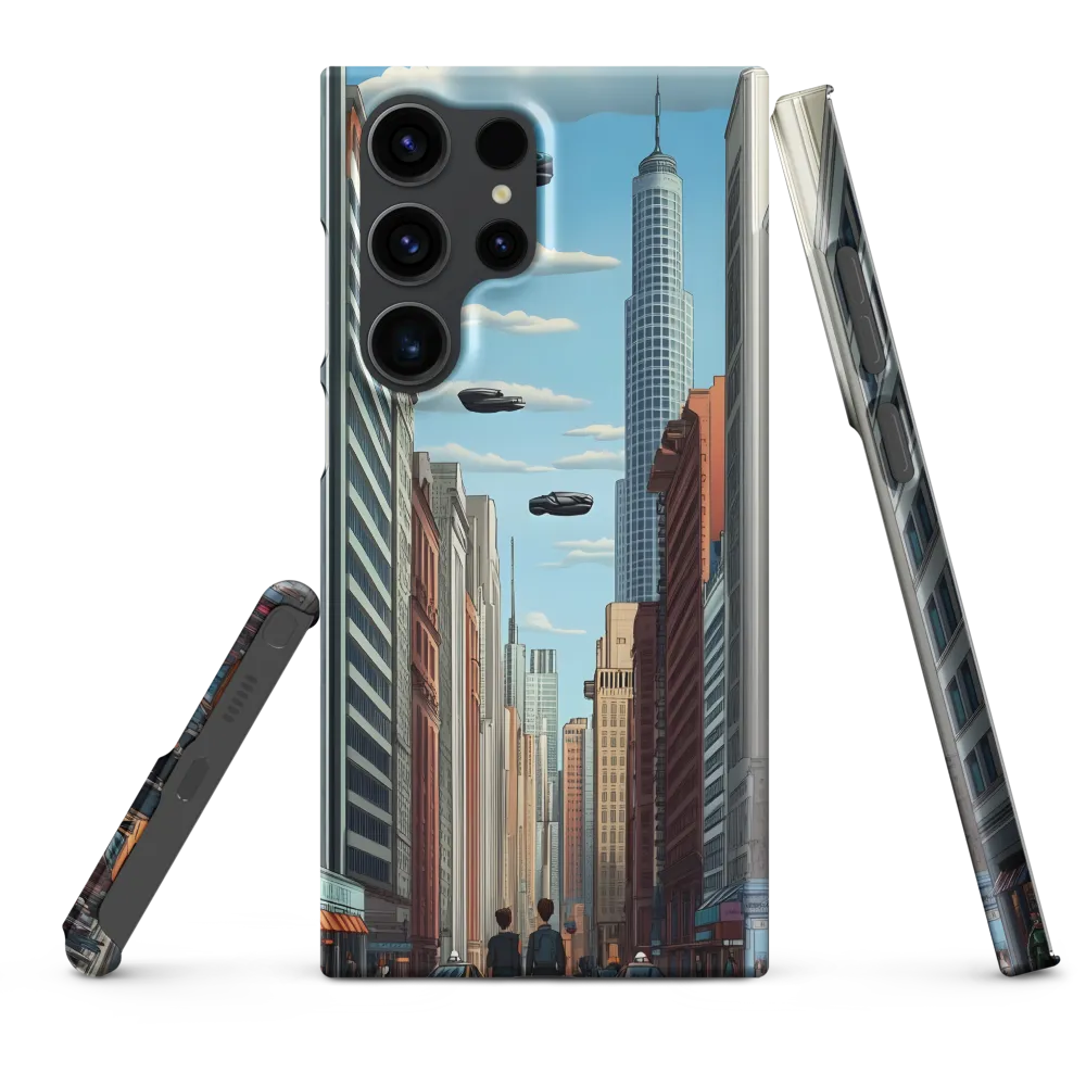 Futuristic Stroll through the Urban Skyline