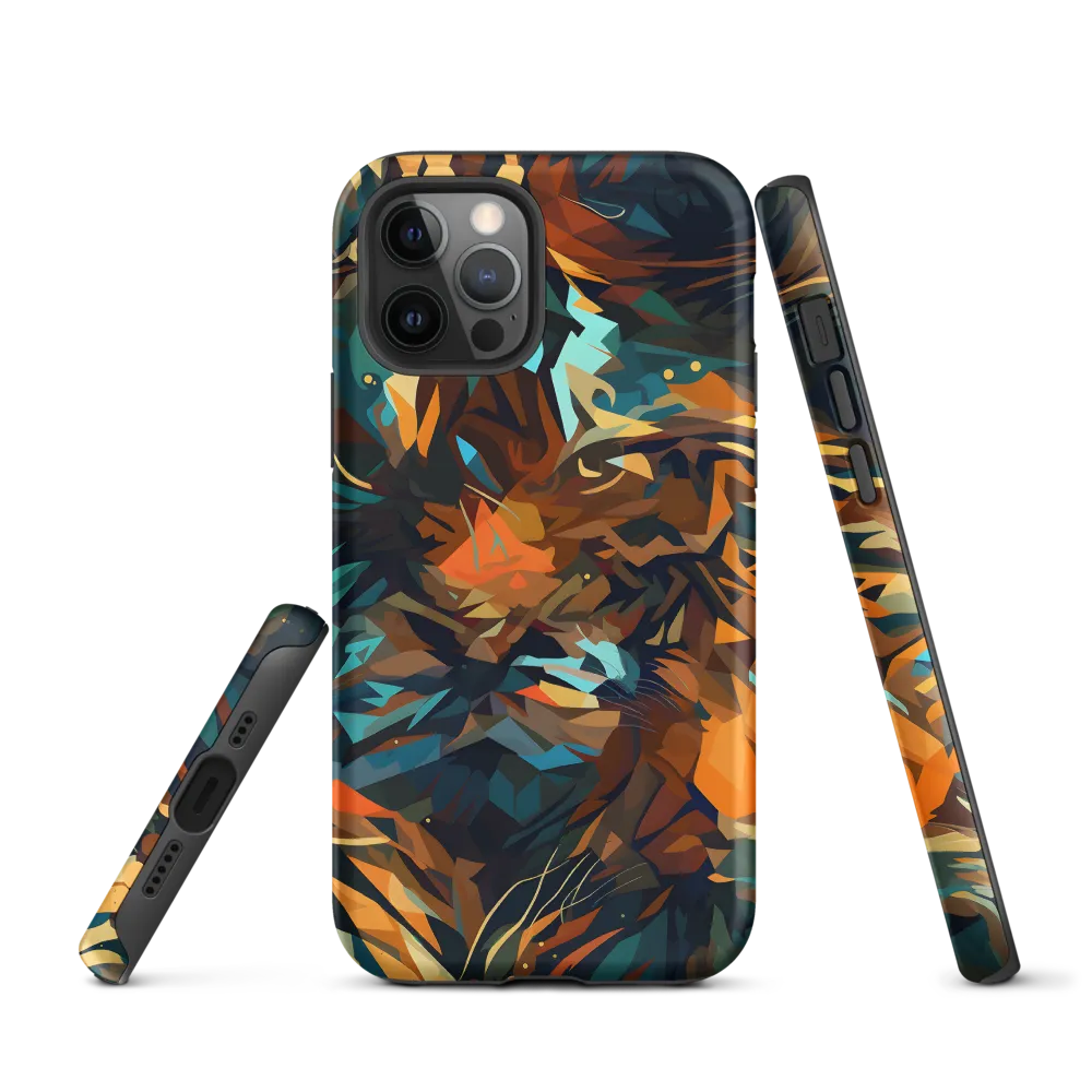 Wild Symphony: Abstract Tigers | Phone Case |  12 Pro | Tough Case | Matte