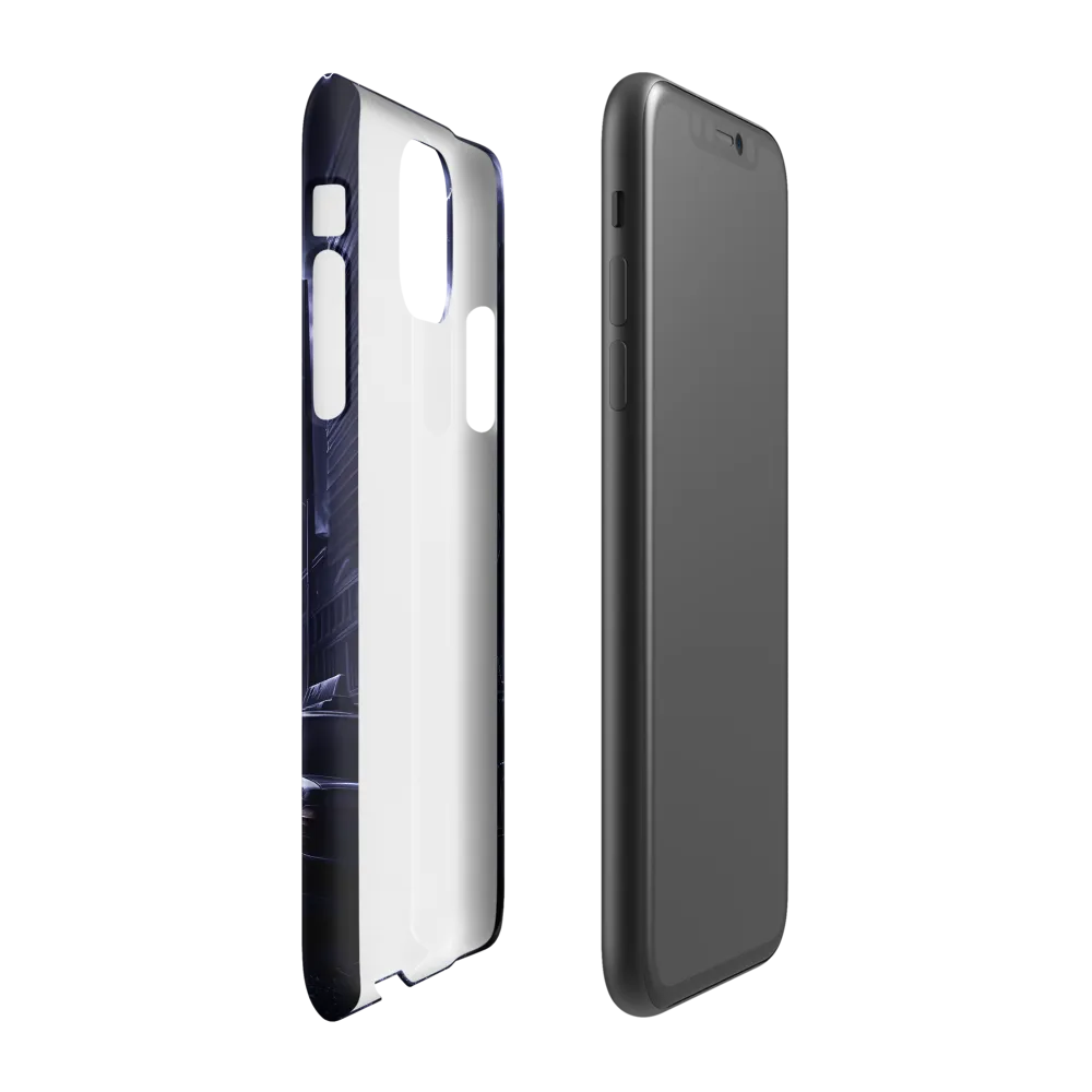 Stormy Cityscape: Shadows of the Night | Phone Case |  11 | Snap Case | Matte