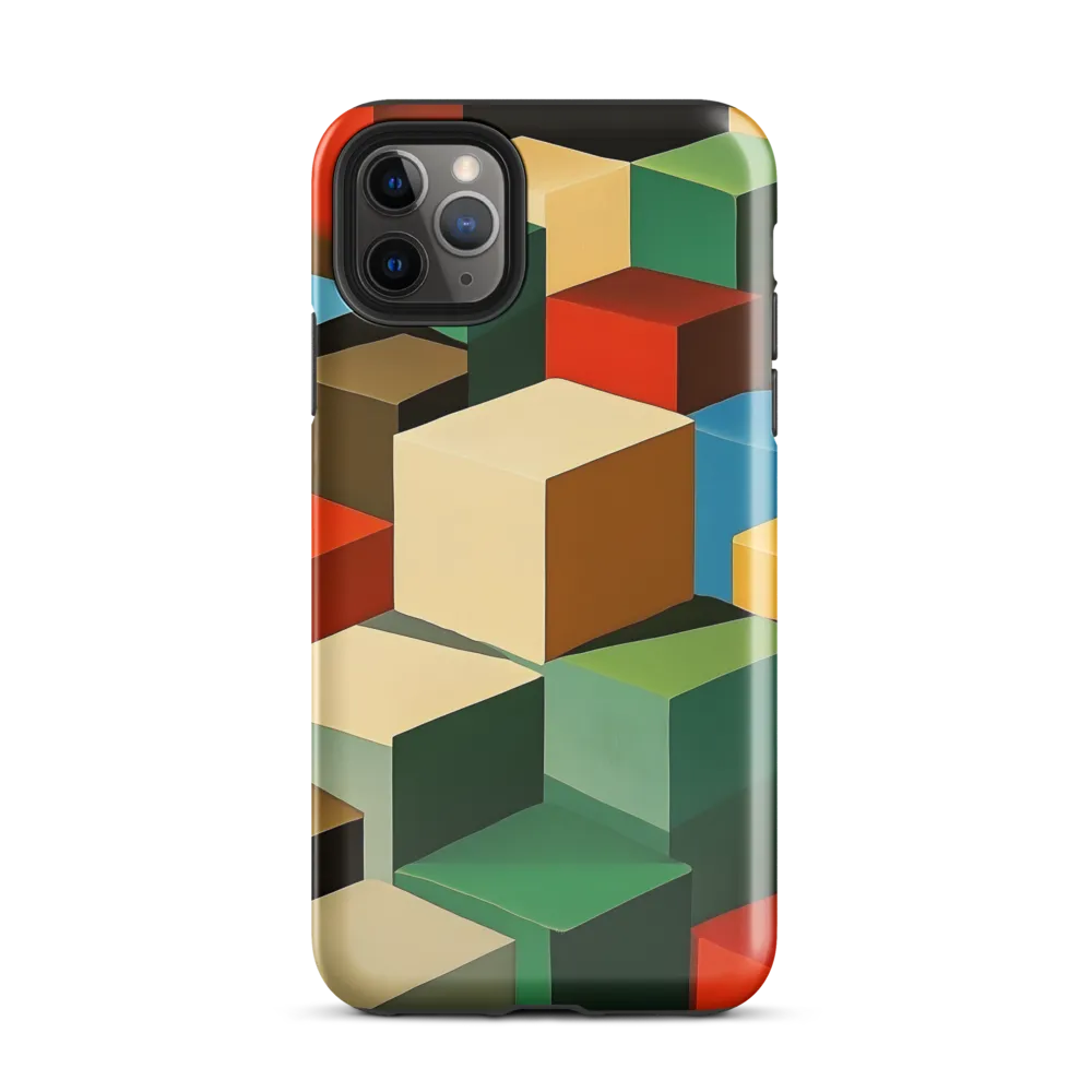 Colorful Geometric Harmony | Phone Case |  11 Pro Max | Tough Case | Glossy