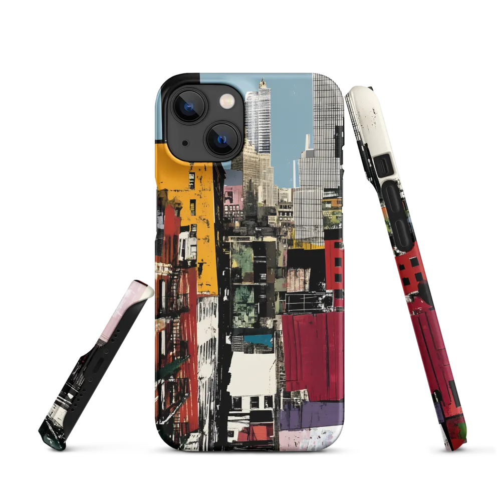 Urban Collage: A Vivid Cityscape | Phone Case |  14 | Snap Case | Matte