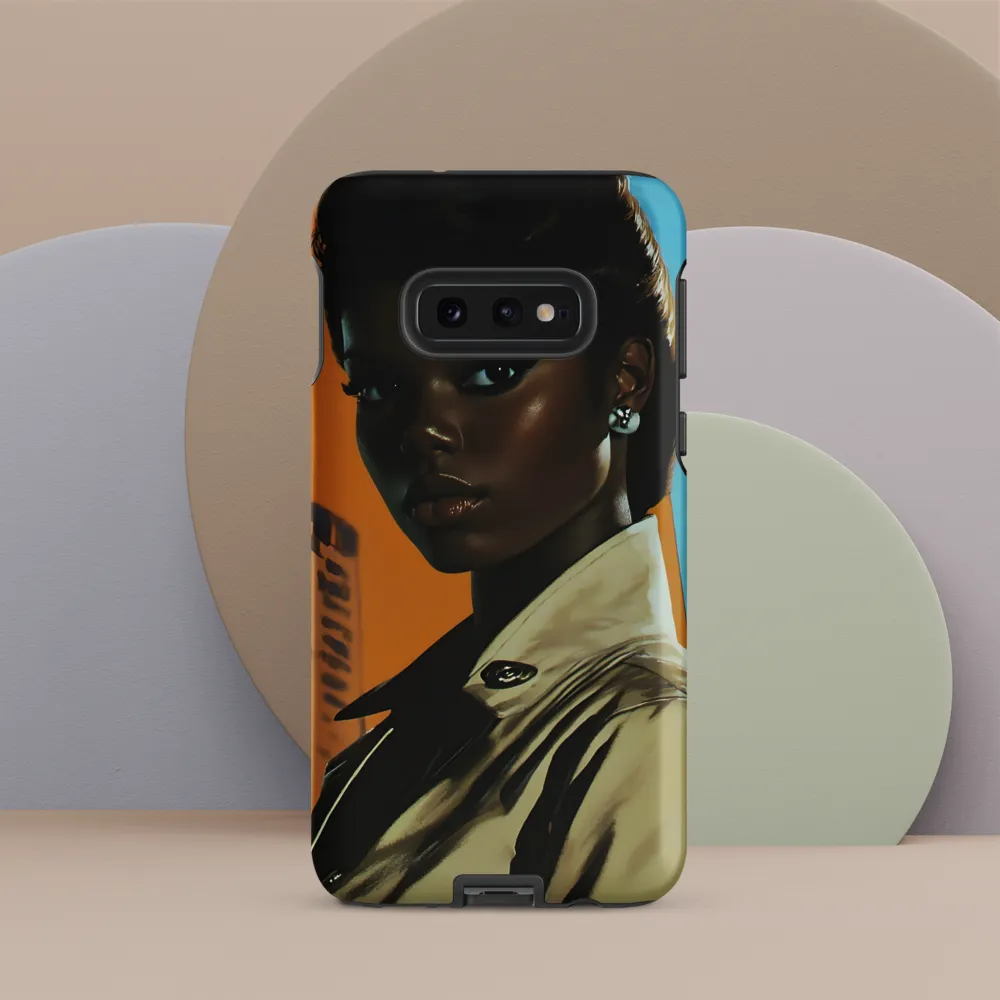 Urban Elegance: A Portrait of Confidence | Phone Case |  S10e | Tough Case | Matte