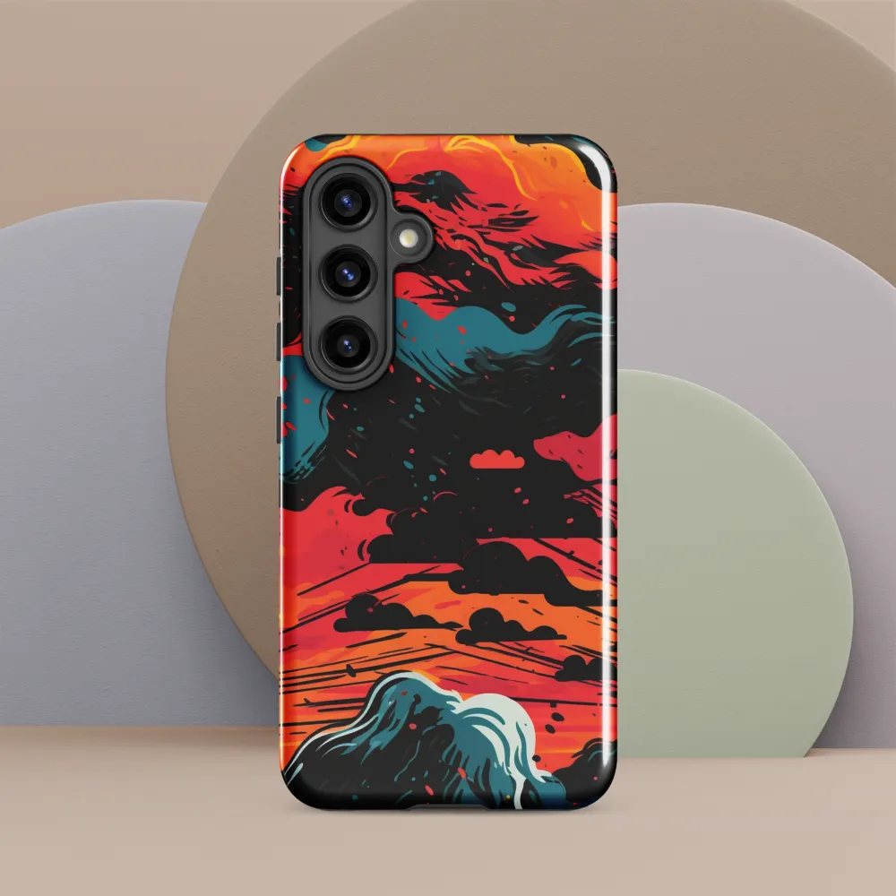 Ethereal Twilight: A Dramatic Landscape in Motion