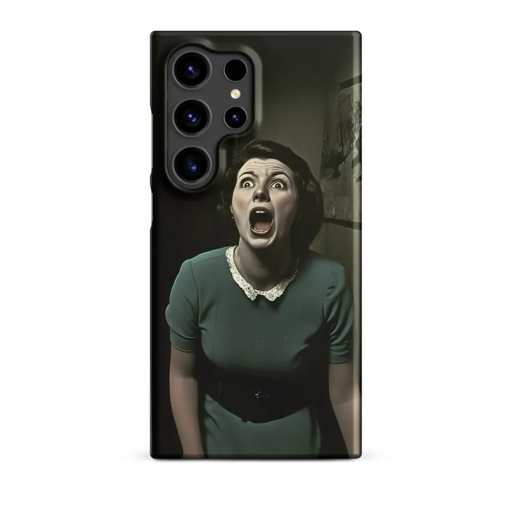 Echoes of Fear: A Vintage Portrait