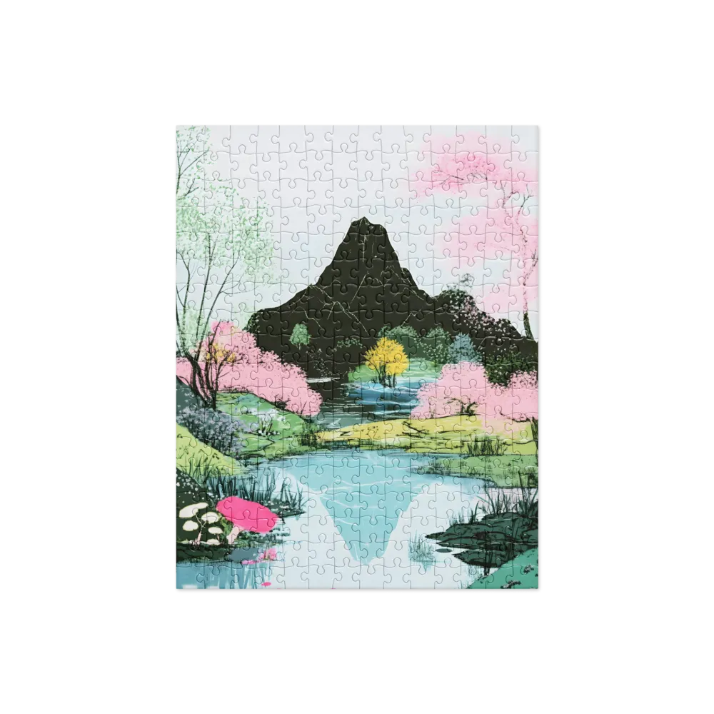 Tranquil Reflections: A Serene Landscape | Jigsaw Puzzle | 252/520 pieces