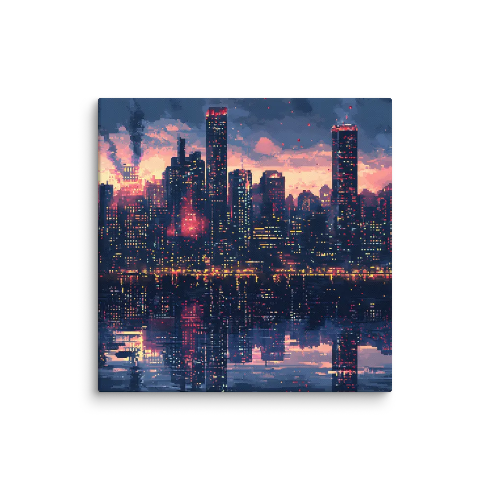 City Lights of Nostalgia | Canvas | 32″×32″