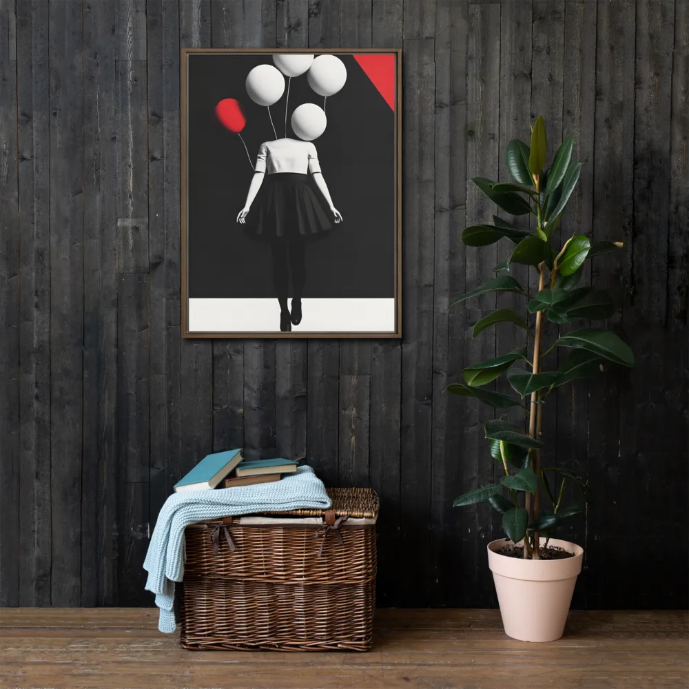 Suspended in Mystery | Canvas with Brown Frame | 24″×32″