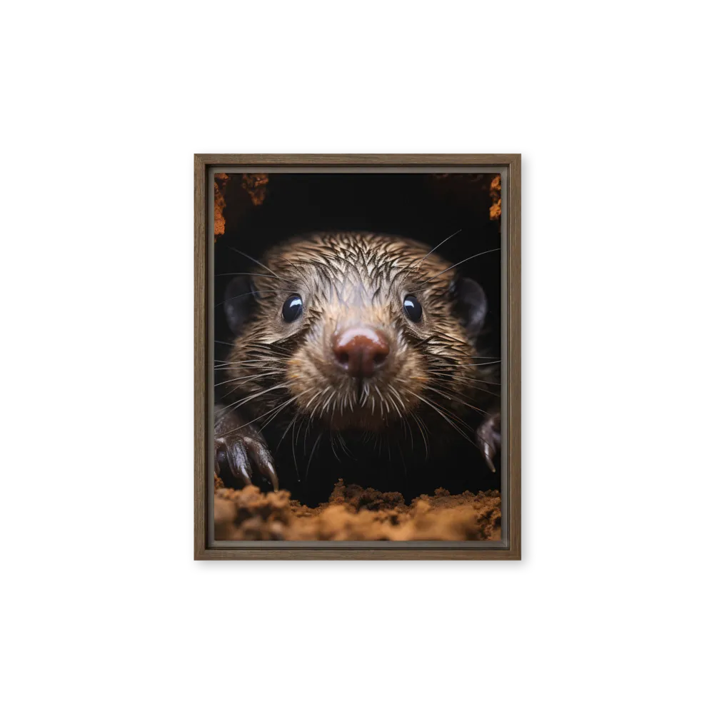 Emerging Curiosity | Canvas with Brown Frame | 11″×14″