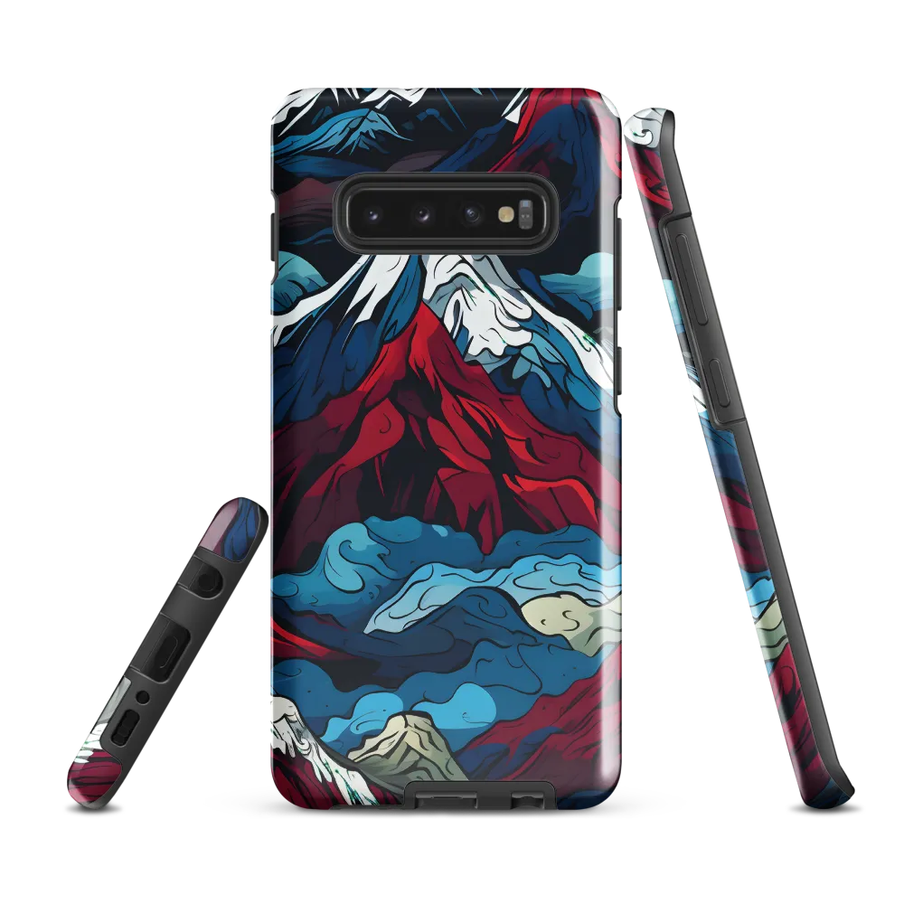 Mountain Majesty: An Abstract Voyage | Phone Case |  S10 Plus | Tough Case | Glossy