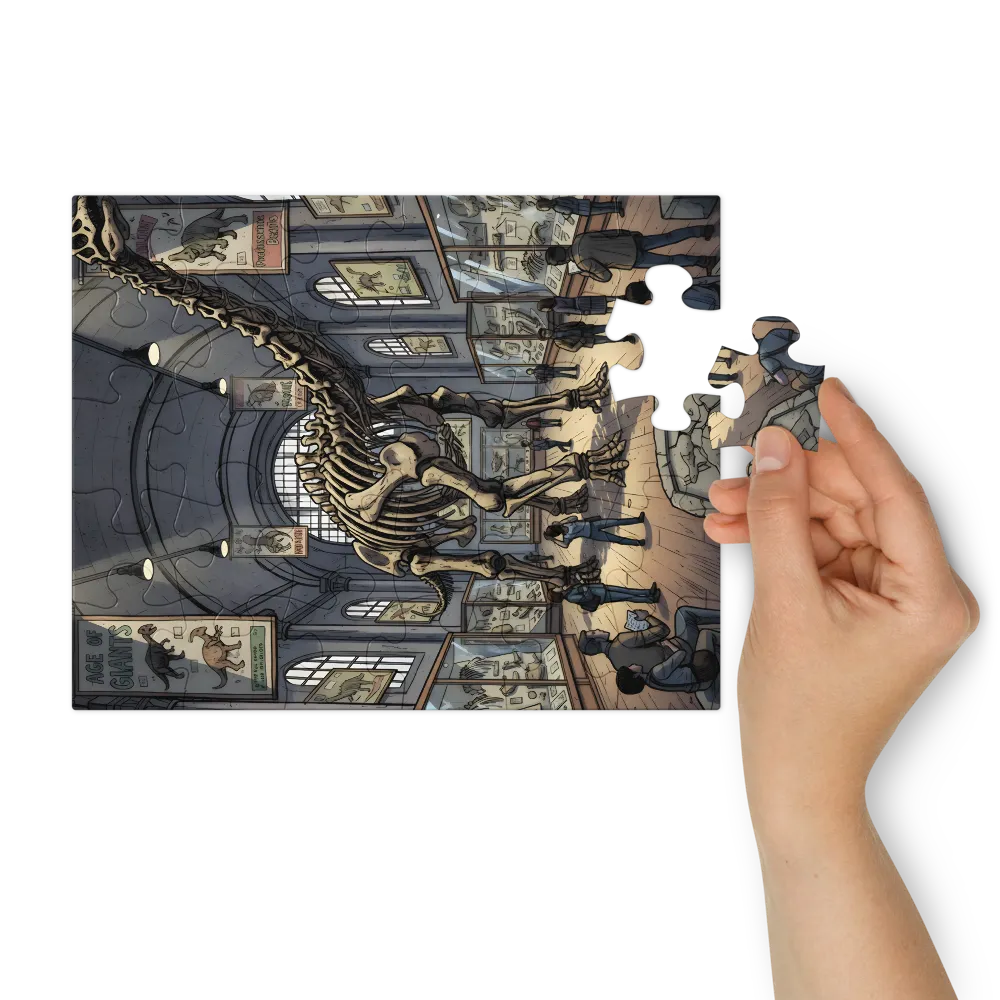 Hall of Giants 
 Jigsaw Puzzle in Tin Box