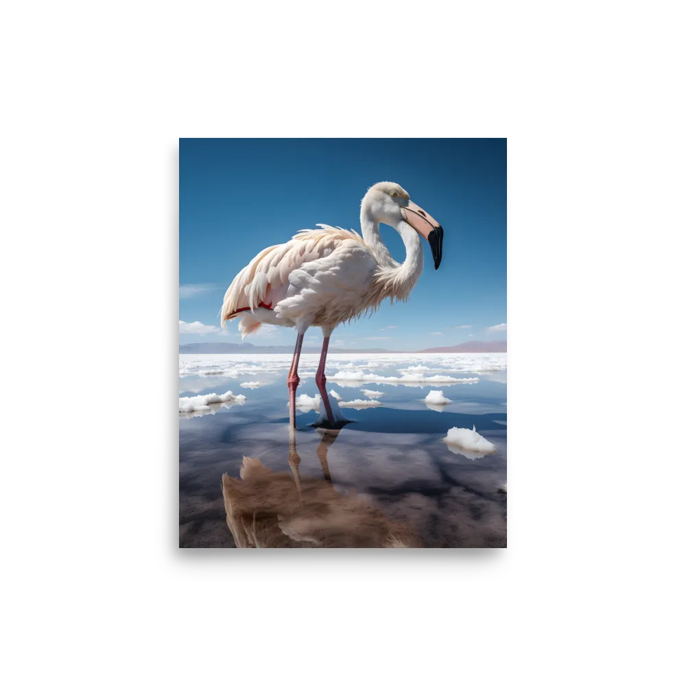 Graceful Solitude of a Flamingo