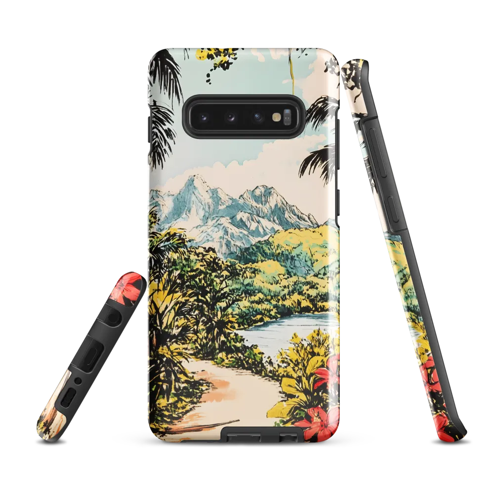 Tropical Serenity | Phone Case |  S10 Plus | Tough Case | Glossy