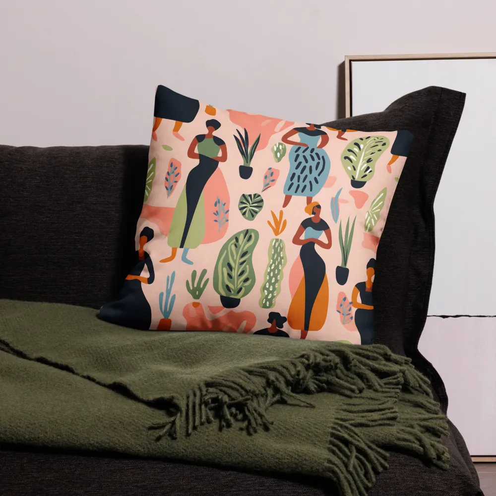 Harmony of Nature and Femininity | Pillow & Pillow Case | Multiple Sizes